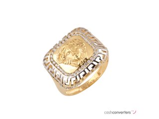 anillo oro 18k con piedra con circonita