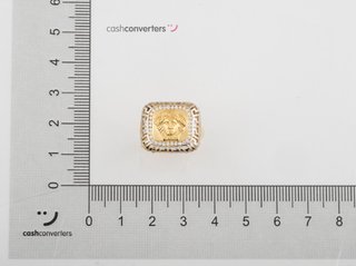 anillo oro 18k con piedra con circonita