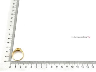 anillo oro 18k con piedra con circonita