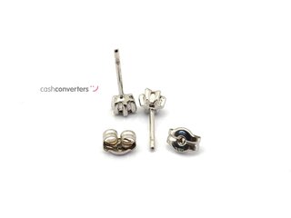 pendientes oro 18k con piedra con diamante