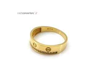 alianza oro 18k con circonita