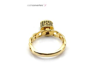 anillo oro 18k con piedra con circonita
