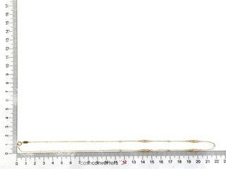 cadena oro 18k 22cm
