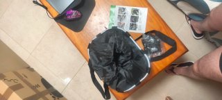 Cesta Bicicleta Delantera Plegable Negra