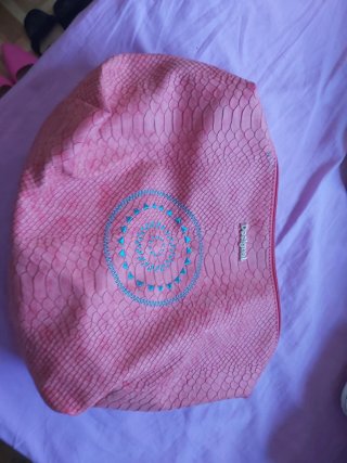 Neceser Desigual Rosa Piel Serpiente