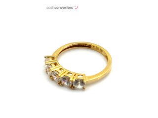 sortija oro 18k con piedra con circonita t. 16 (17,84 mm)