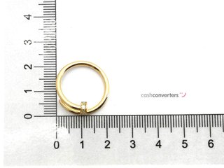 anillo oro 18k con circonita