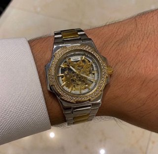 Reloj Hombre Automático Oro/Plata