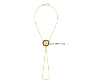 manita oro 18k con piedra con circonita