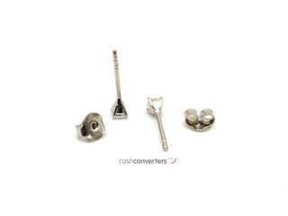 pendientes oro 18k con piedra con circonita