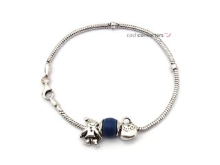 pulsera plata 925mm con piedra con circonita