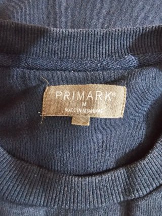 Sudadera Azul Marino Primark Talla M - Crewneck