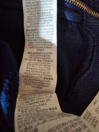 Chaqueta Sudadera Azul Marino Springfield Talla M