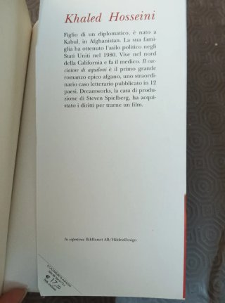 Libro "il cacciatore di aquiloni"