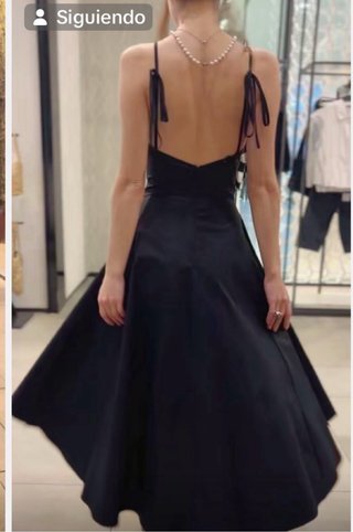 Vestido negro viral tirantes