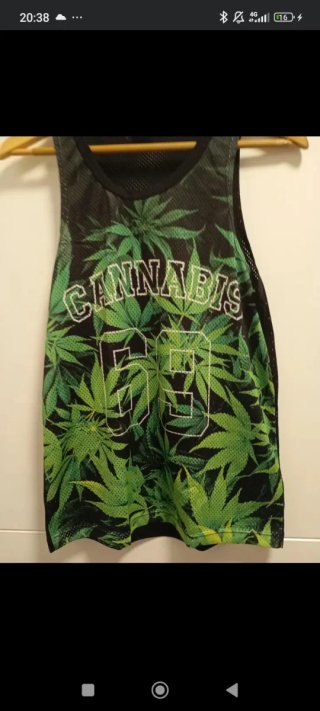 Camiseta sin mangas Cannabis 69