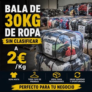 BALA DE ROPA SIN CLASIFICAR – 30 KG APROX.