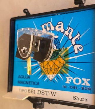 Aguja Tocadiscos Fox 681/882 DST-W Diamante