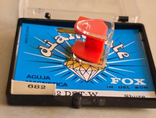 Aguja Tocadiscos Fox 681/882 DST-W Diamante