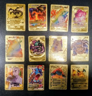 36 Cartas Pokémon Doradas