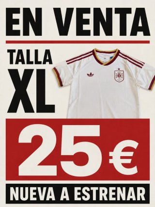 Camiseta Fútbol Españ Talla XL
