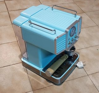 Cafetera Cumbia Vintage Azul