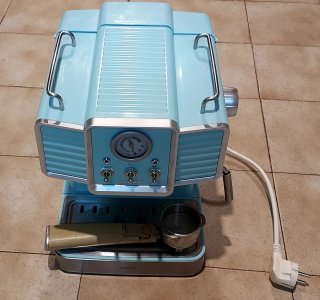 Cafetera Cumbia Vintage Azul