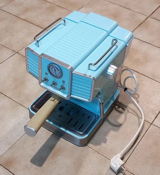 Cafetera Cumbia Vintage Azul