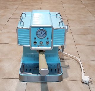 Cafetera Cumbia Vintage Azul
