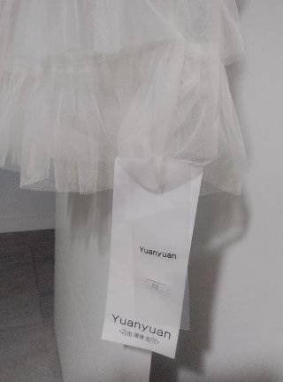 Vestido tul negro y blanco talla única