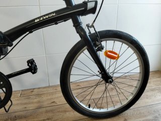 Bicicleta plegable B'TWIN negra