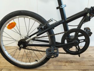 Bicicleta plegable B'TWIN negra