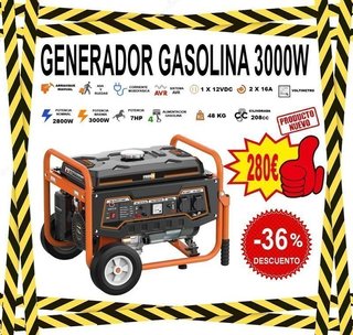 GENERADORES GASOLINA 1000W a 6500W