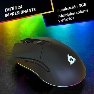 KLIM Blaze Pro Raton inalámbrico Base RGB 6000 DPI