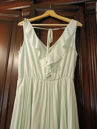 Vestido Only verde largo Talla 40