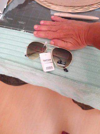 Gafas de Sol SEEVISION UV400 Dorado Marrón
