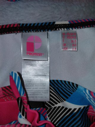 Bikini Protrest estampado rosa talla XS