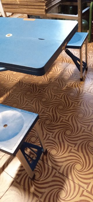 Mesa Plegable Picnic con 4 Taburetes