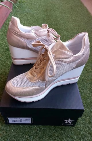 Scarpe Primadonna oro/argento