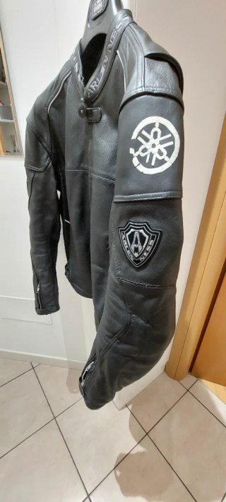 Giacca Arlen Ness Pelle Traforata Moto Nera