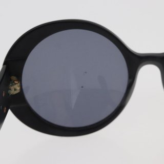 CHANEL COCO Mark Sunglasses plastic Black CC Auth