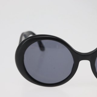 CHANEL COCO Mark Sunglasses plastic Black CC Auth
