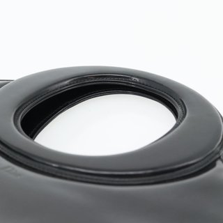 Christian Dior Hand Bag Patent leather Black Gold