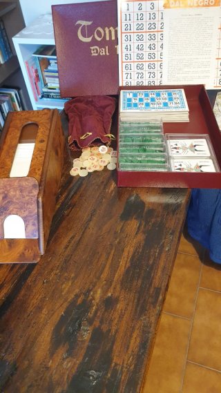 Sabot carte in Radica di noce
