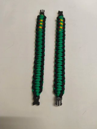 Pulseras Paracord Rasta