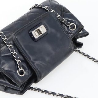 CHANEL Matelasse Chain Purse Bag Patent Leather