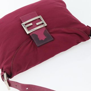 FENDI Mamma Baguette Shoulder Bag Jersey Purple