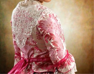 Traje de Fallera Rosa y Blanco