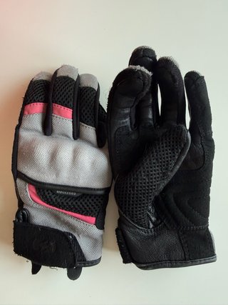 Chaqueta Moto Mujer Negra y Rosa
