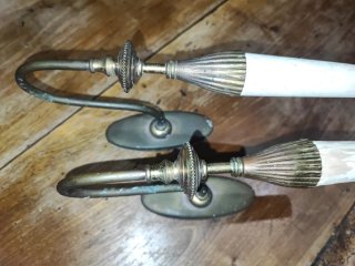 Coppia Applique Parete  vintage in ottone  anni 50